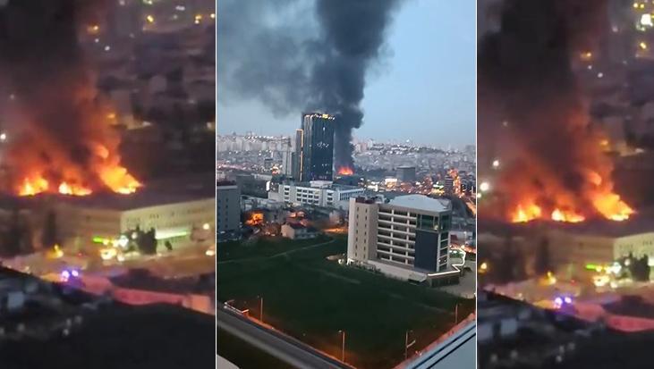 Son dakika: İstanbul’da fabrika yangını! Mahsur kalan işçiler var