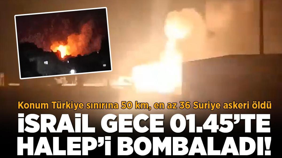 Gazze’deki savaşta son dakika… İsrail jetleri Halep’i bombaladı! En az 36 Suriye askeri öldü, Orta Doğu alev aldı