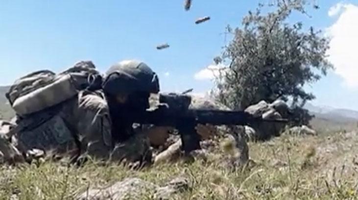 Suriye’nin kuzeyinde tespit edilen teröristlere operasyon!