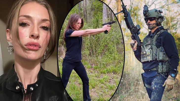 Yasemin Allen’den atış talimi! Eski FBI çalışanı sevgilisinden tam not