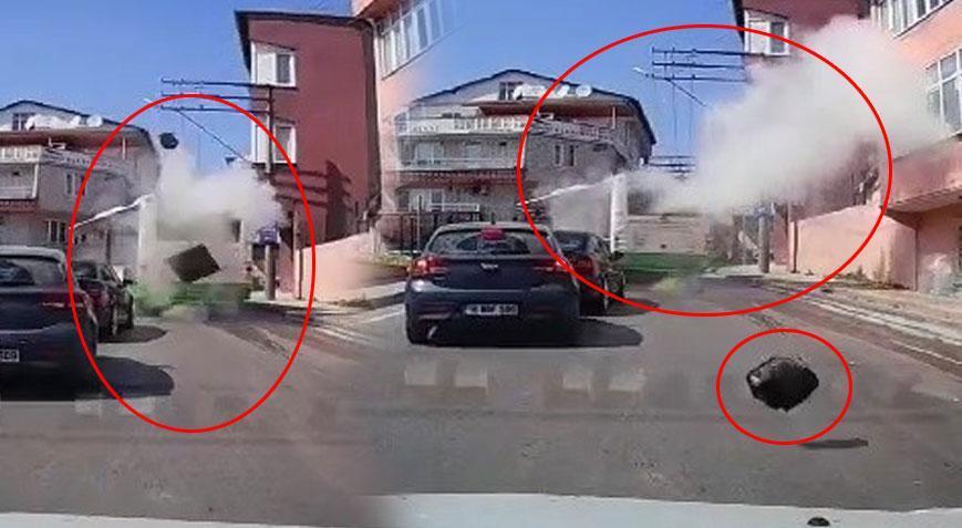 Seyir halindeki otobüste büyük panik! Bomba gibi patladı