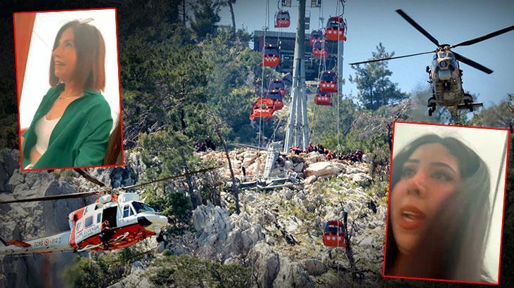 Ölümle burun buruna 5,5 saat! Teleferik kabusunu anne-kız anlattı