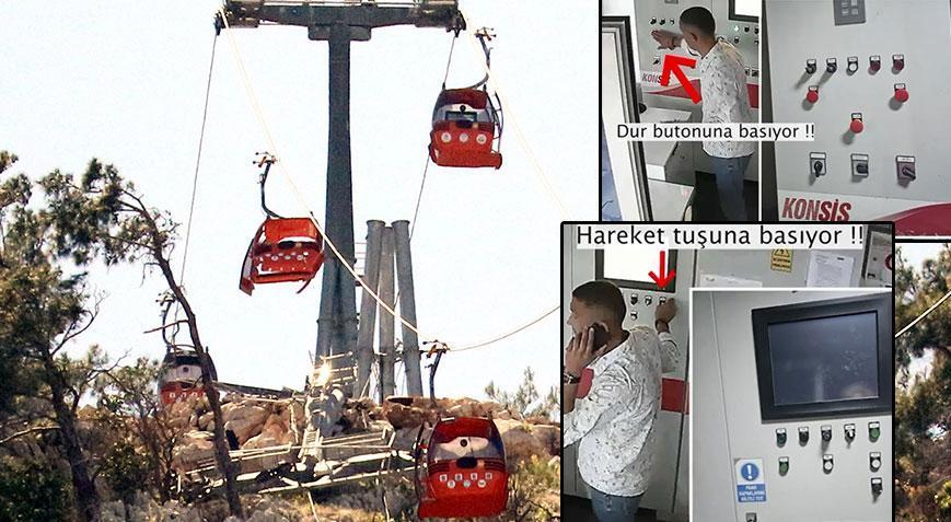 Teleferik kazasında yeni görüntüler şoke etti! Durdurup 25 saniye sonra yeniden çalıştırdı