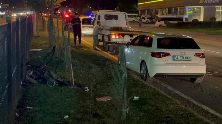 Kırmızı ışık ihlali yapıp yaya geçidindekilere çarptı