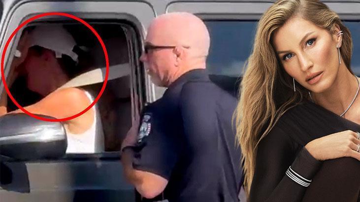Gisele Bündchen trafikte kenara çekildi! Polisle konuşurken ağlamaya başladı