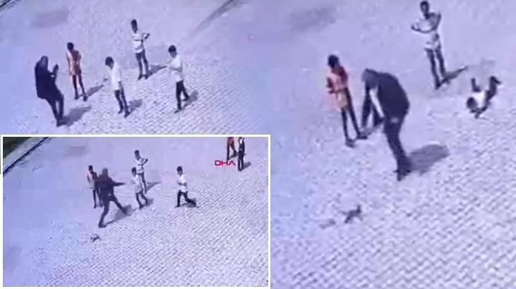 23 Nisan’da çocuğa acımasız tekme! Elindeki balon çarptı diye sinirlendi