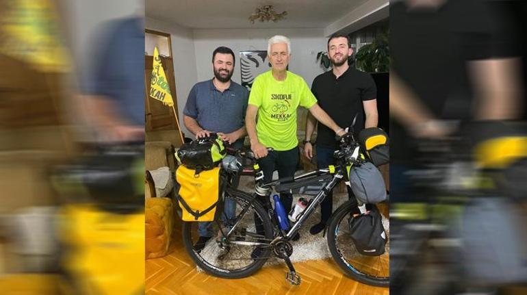 Kuzey Makedonya'dan bisikletle Hac'a gidiyorlar