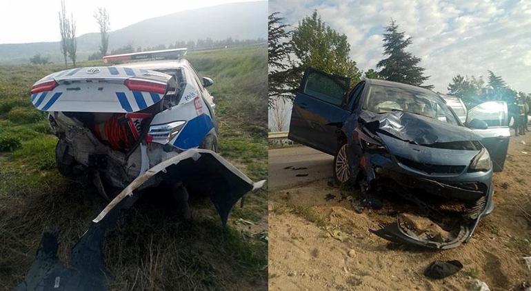 Isparta’da feci kaza! Otomobilin çarptığı polis şehit oldu, 4 kişi yaralandı