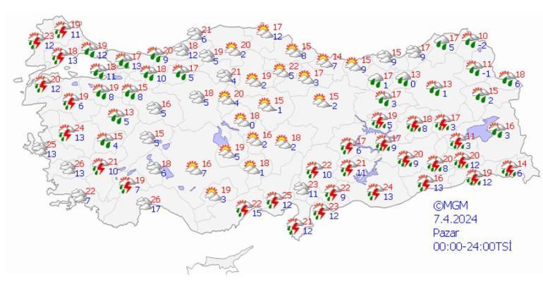 Meteoroloji hava durumu raporunu paylaştı: Pazar gününe dikkat! Havalar değişecek