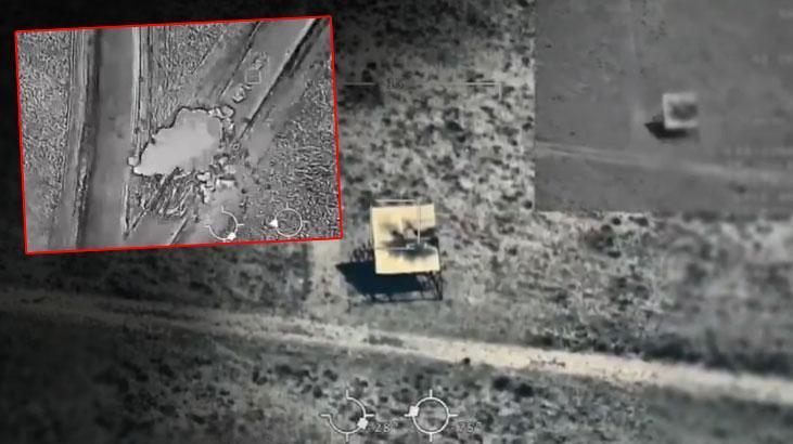 Sabit ve hareketli kara hedefleri tam isabetle vuruldu