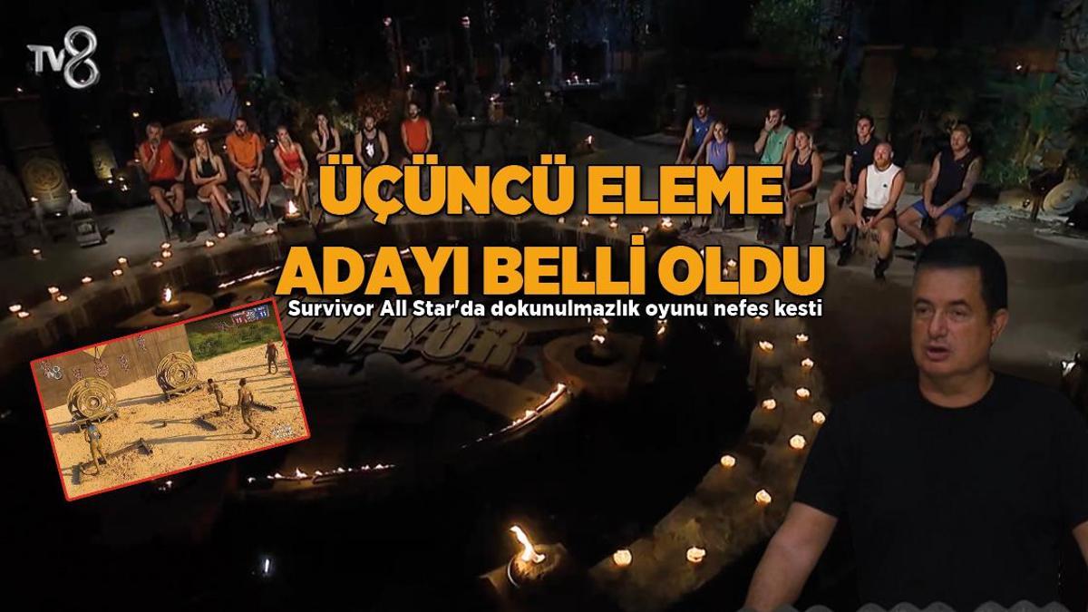 Survivor All Star’da üçüncü eleme adayı belli oldu! Dokunulmazlık oyunu nefes kesti