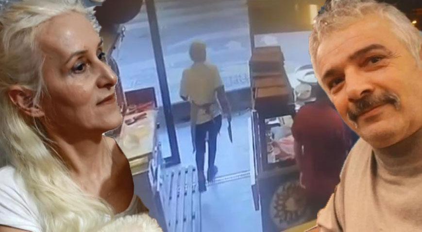 Cinayet anı ortaya çıktı! Elinde bıçakla dükkandan çıkan kadın böyle öldürüldü