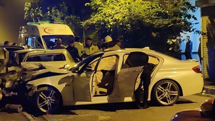 Sarıyer’de polisin ‘dur’ ihtarına uymadı kaza yaptı