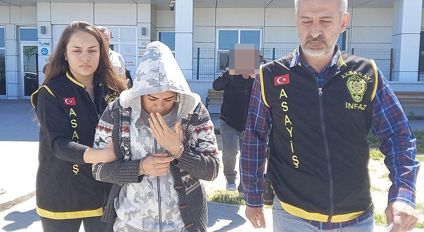 30 yıl hapis cezası ile aranan kadın, pencereden atlayıp kaçmaya çalıştı