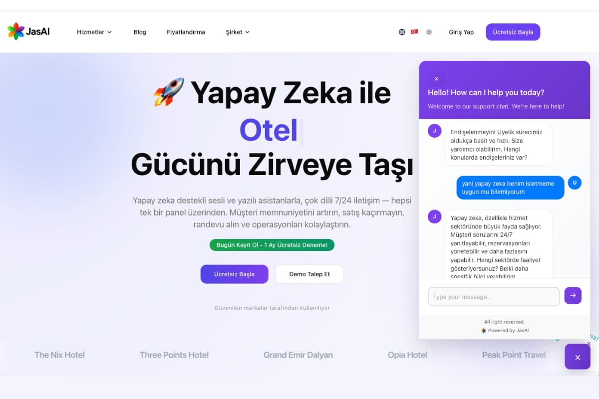 Jasmine Bilişim ve Jas AI: İşletmeler İçin Yapay Zekâ Destekli İletişim
