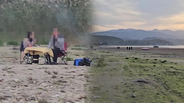 Sapanca Gölü’nde Kuraklık Alarmı: Suyun Çekildiği Alanlarda Mangal Keyfi