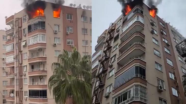 YENİŞEHİR’DE 10 KATLI APARTMANIN ÇATISINDA YANGIN