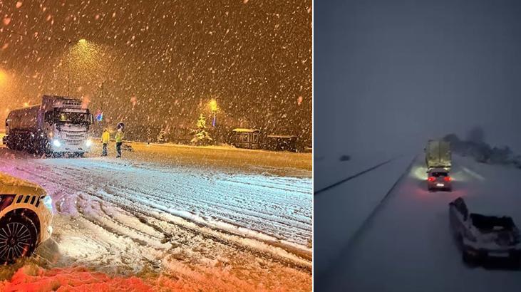 Kar Yağışı Nedeniyle Bolu’da Alternatif Güzergâh Uyarısı