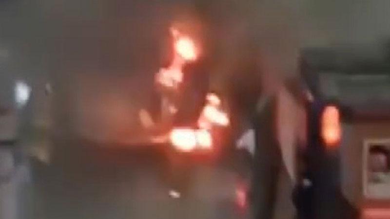 Taksim Metro İstasyonu’nda korkutan yangın: Asansör alev aldı