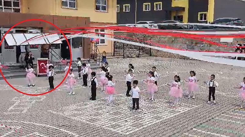 MELİKGAZİ’DE OKULDA RÜZGÂR TABELASI DÜŞTÜ: 1 ÖĞRETMEN HASTANEYE KALDIRILDI