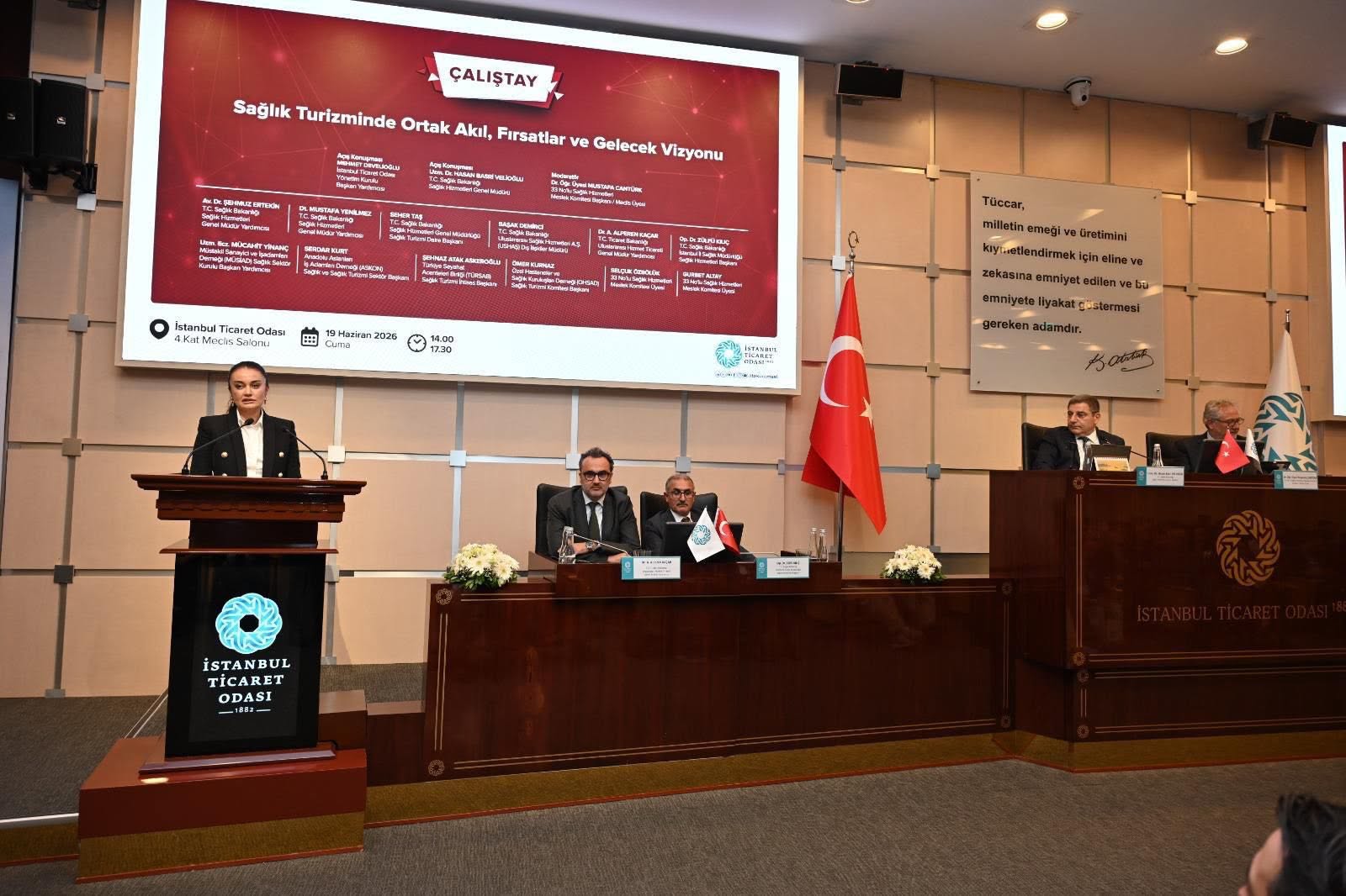 İSTANBUL TİCARET ODASI EV SAHİPLİĞİNDE “SAĞLIK TURİZMİNDE ORTAK AKIL, FIRSATLAR VE GELECEK VİZYONU” ÇALIŞTAYI GERÇEKLEŞTİRİLDİ