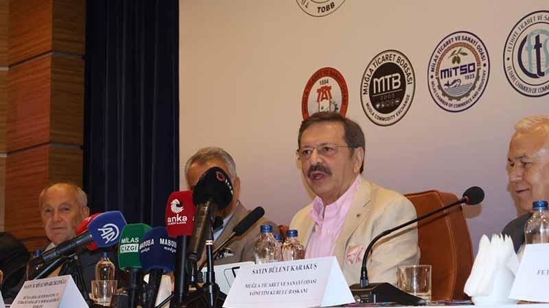Hisarcıklıoğlu: Muğla üretim ve ihracatta da güçlü bir şehir