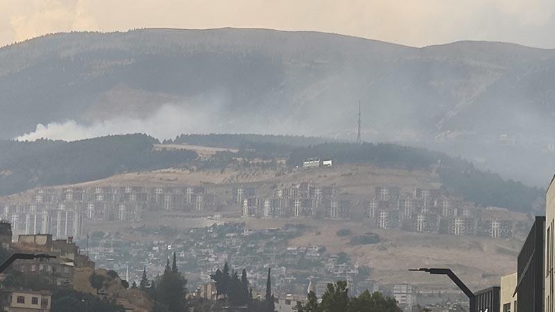 Ahır Dağı’nda orman yangını: Ekipler seferber oldu