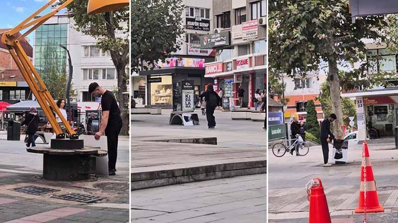 Bolu’da Atatürk Portresini Gören Vatandaşlar Kayıtsız Kalmadı