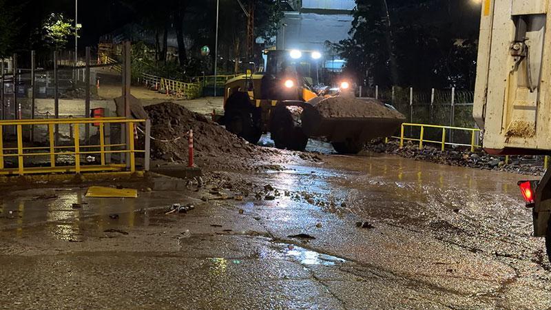 Madenli’de Irmak Taştı, Yollarda Hasar Oluştu